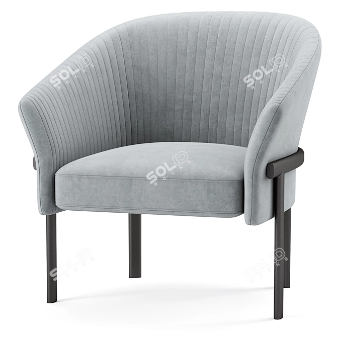 Valmy Armchair 3D Model Mesh 3D model image 5