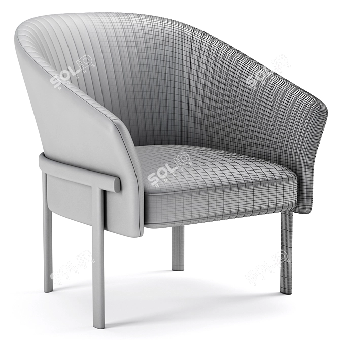 Valmy Armchair 3D Model Mesh 3D model image 6