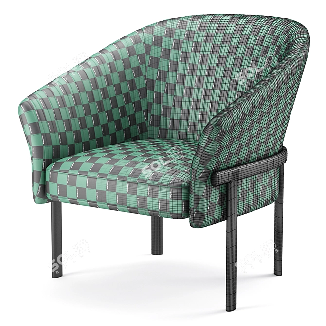 Valmy Armchair 3D Model Mesh 3D model image 7