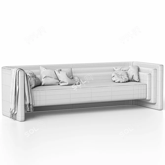 Saint-Germain Banquette by Fabrice Juan 3D model image 6