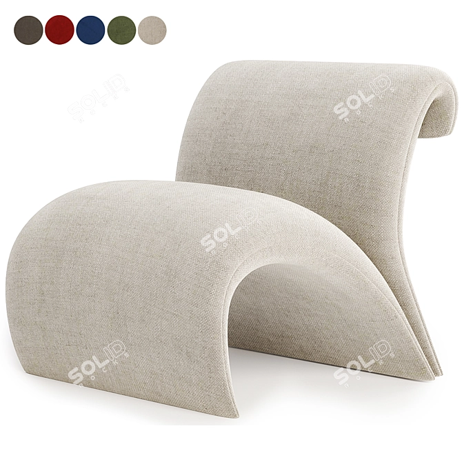 Vignola Chair - 5 Color Options 3D model image 1