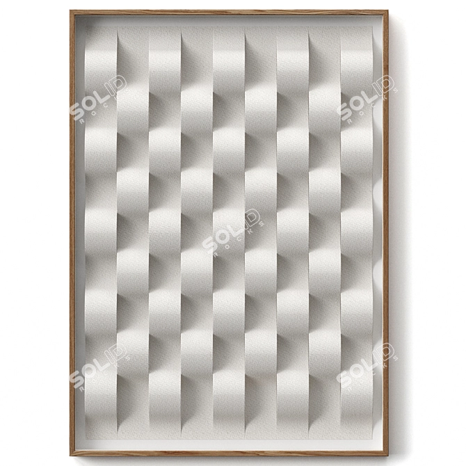 Scandinavian Arcs Wall Decor 3D model image 1