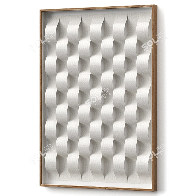 Scandinavian Arcs Wall Decor 3D model image 2