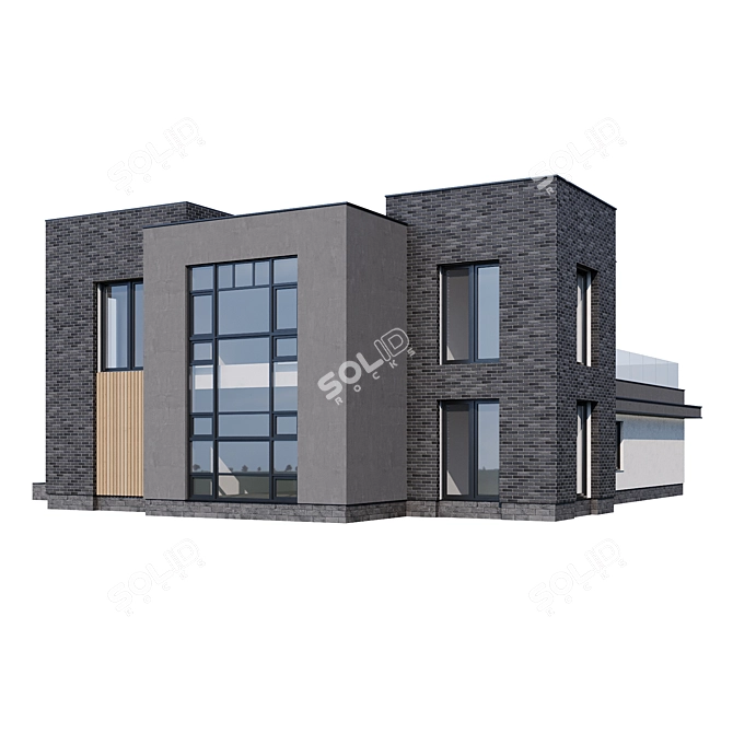 Customizable Villa Model 3D model image 2