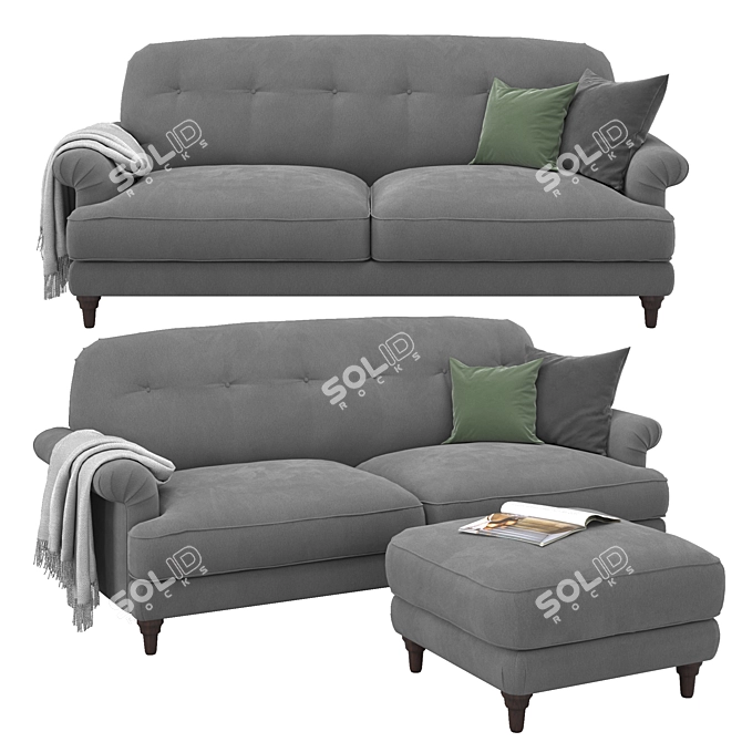 Essboda 2-Seat Sofa Set 3D model image 1