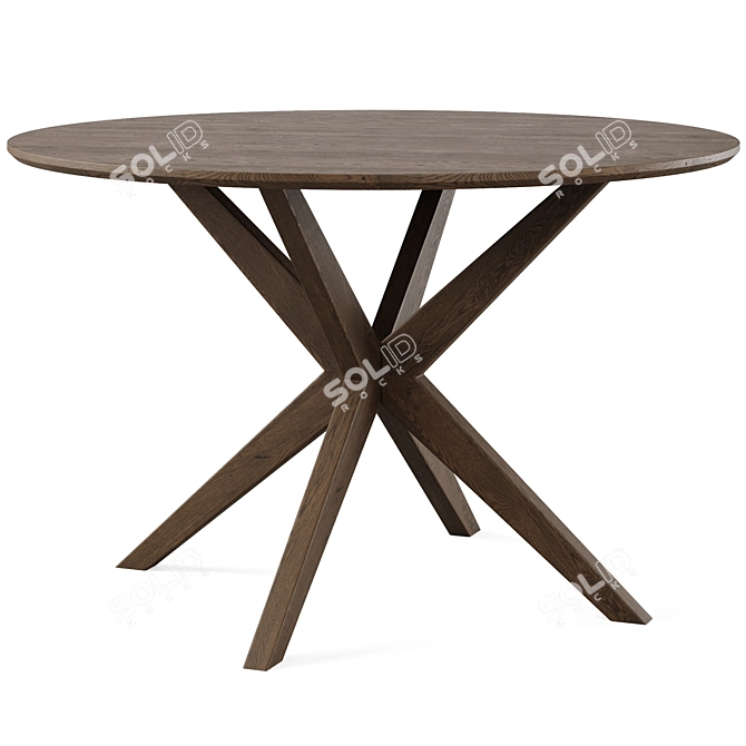 Modern Calverton Dining Table: 120x120cm 3D model image 2