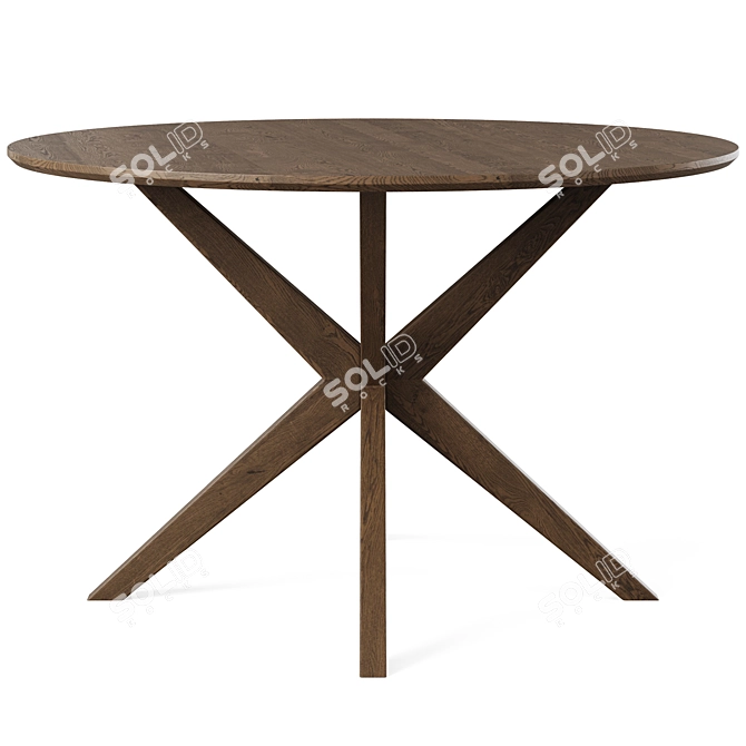 Modern Calverton Dining Table: 120x120cm 3D model image 3