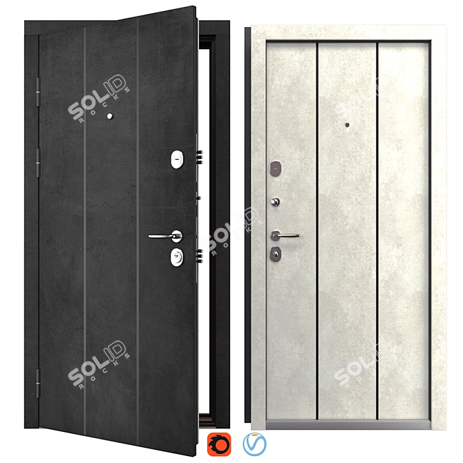 Guarant Metal Entrance Door (Bulat) 3D model image 1