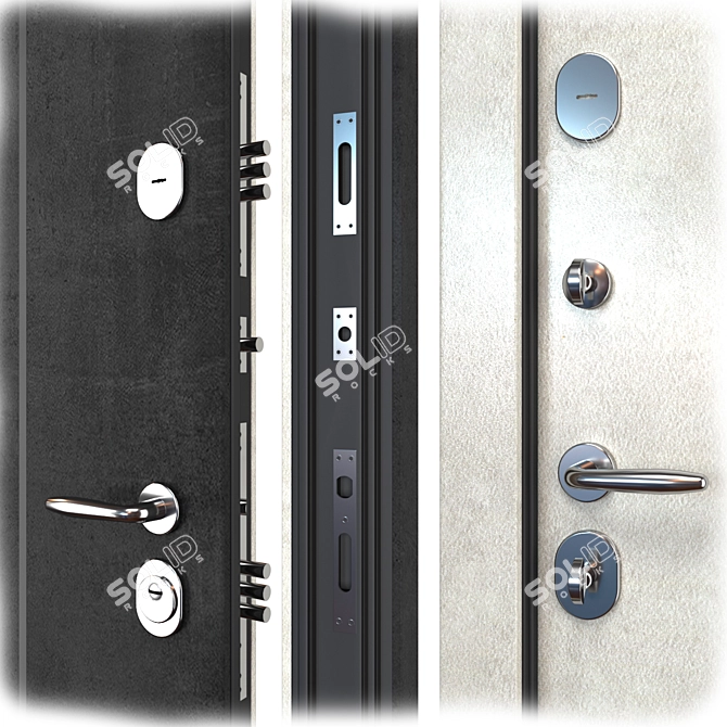 Guarant Metal Entrance Door (Bulat) 3D model image 2