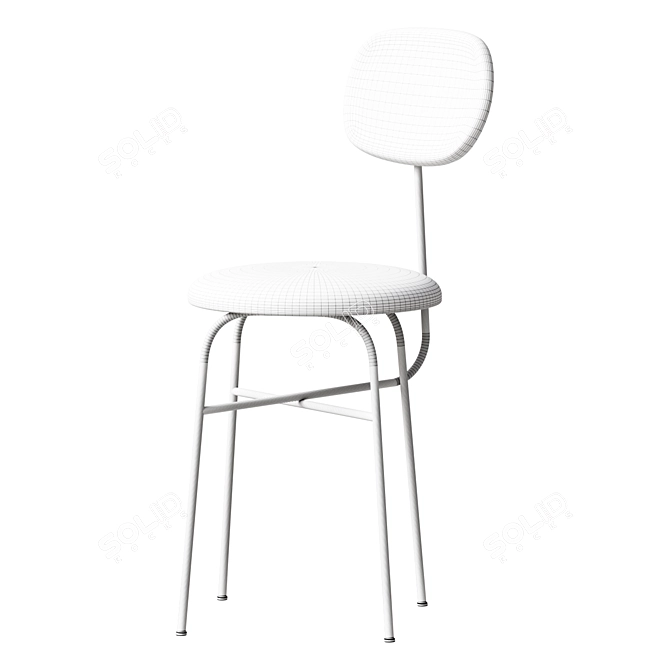 Modern Afteroom Plus Dining Chair 3D model image 2