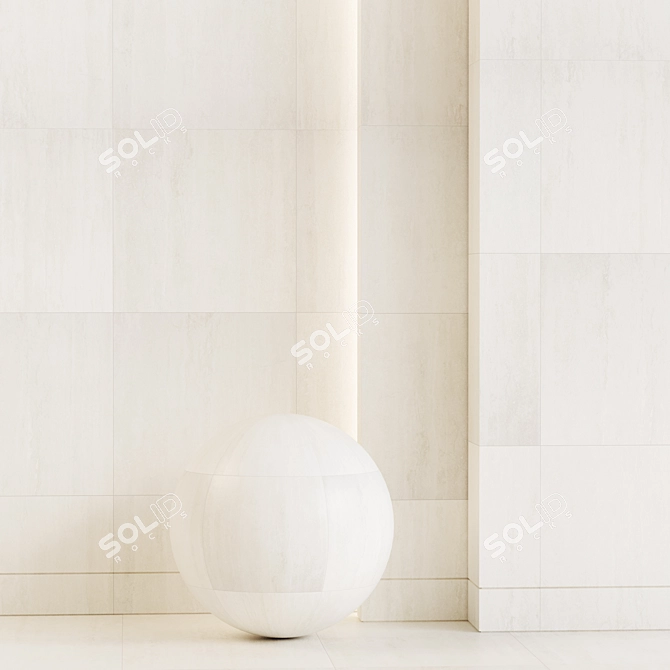 Travertino Prestige Tiles Collection 3D model image 3