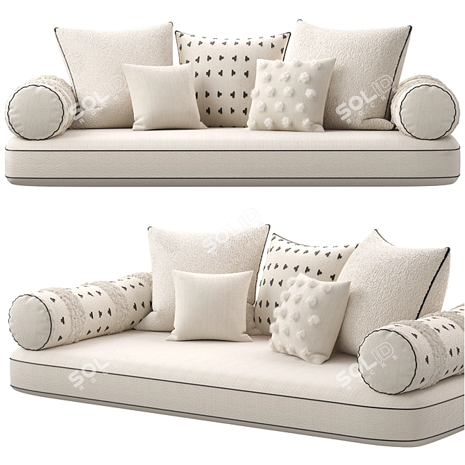 Decorative Pillow Set 3D model image 1