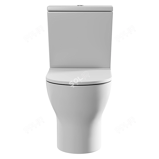 DIWO Elista Compact Toilet 3D model image 4