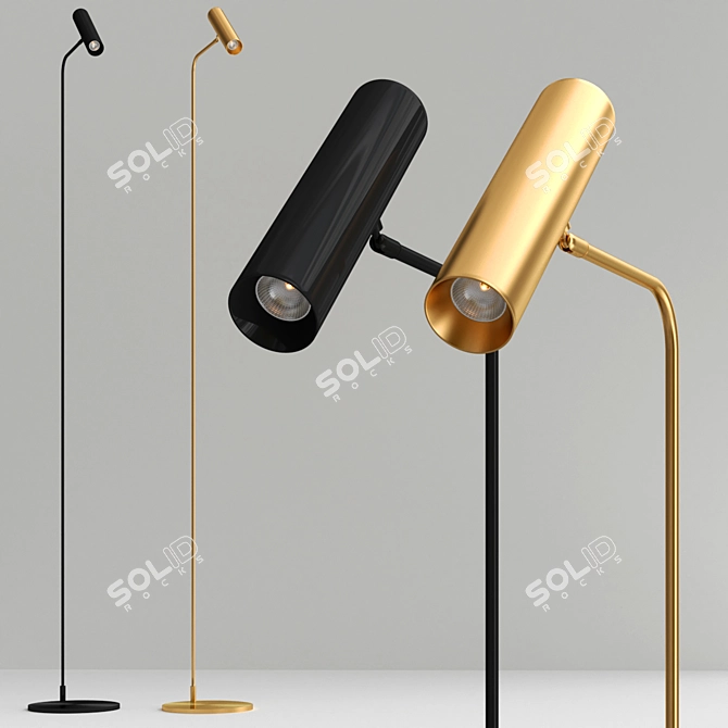 Title: ADLAUG Designer Floor Lamp 3D model image 4