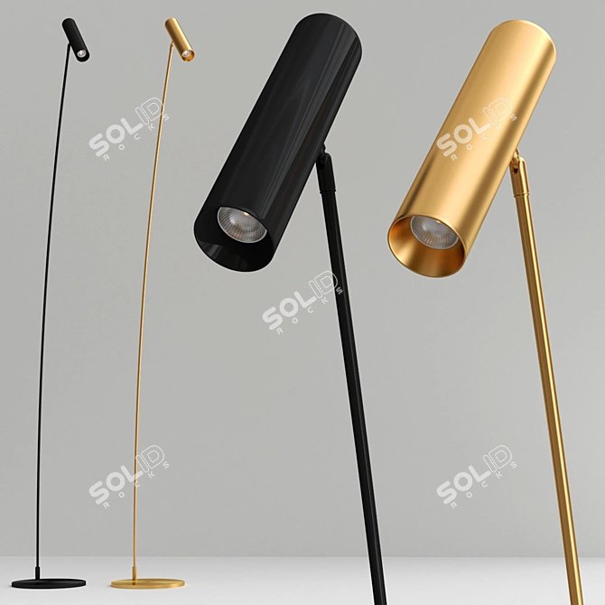 Title: ADLAUG Designer Floor Lamp 3D model image 5