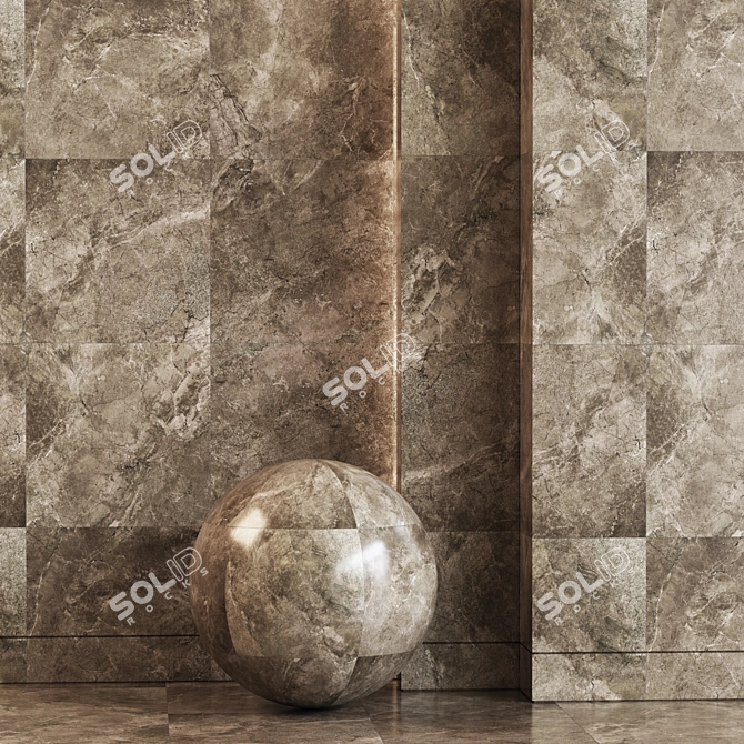 River Marble Stone Collection 3D model image 2