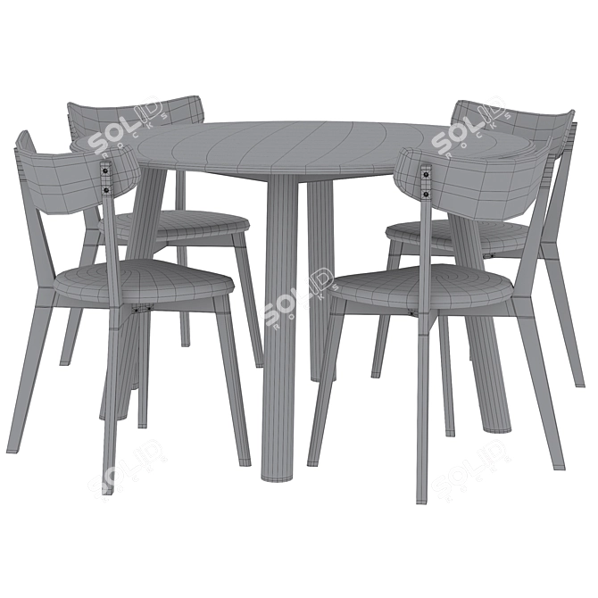 Rowico Home Taransay Dining Set 3D model image 5