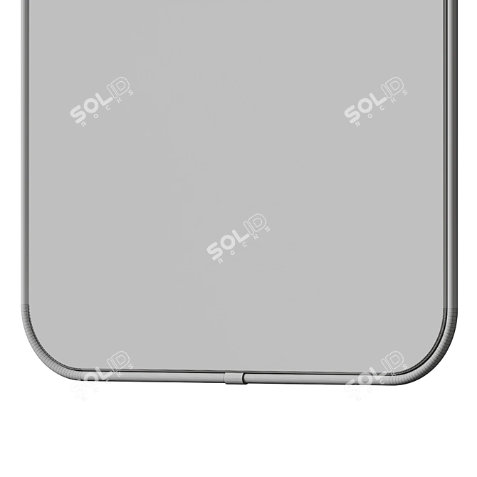 Modern Arch Mirror in Titanium 3D model image 7