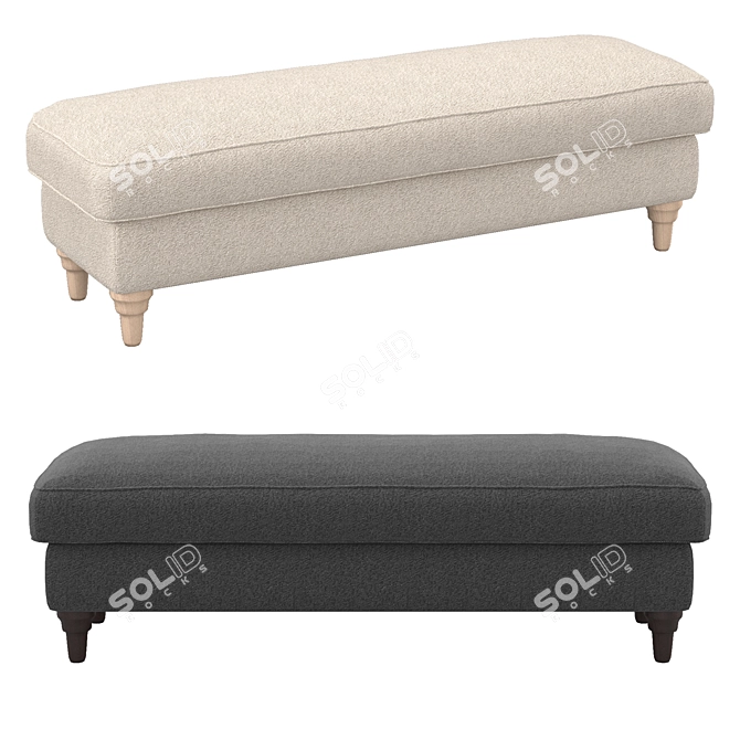 IKEA ESSEBODA Bench 4 Colors 3D model image 2