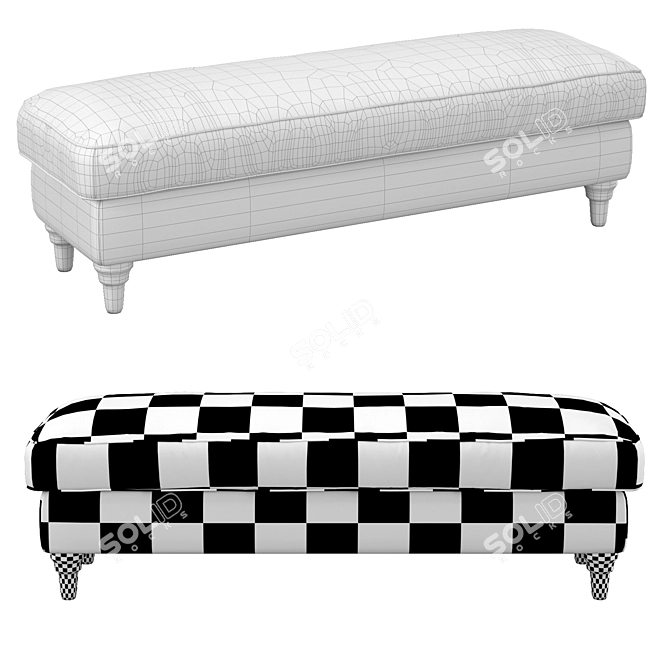 IKEA ESSEBODA Bench 4 Colors 3D model image 3