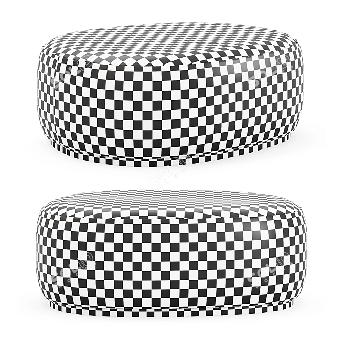 Elegant Large Ottoman by Desiron 3D model image 3