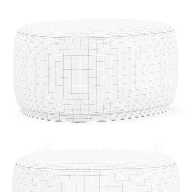 Desiron Small Ottoman Furniture 3D model image 2