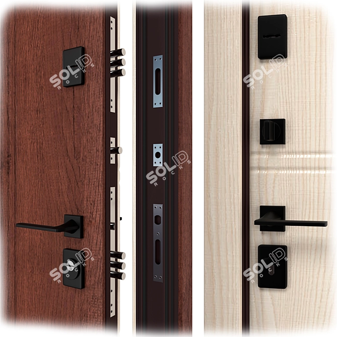  Bulat B-617 Metal Entrance Door 3D model image 2