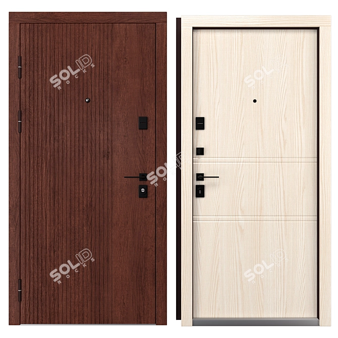  Bulat B-617 Metal Entrance Door 3D model image 3