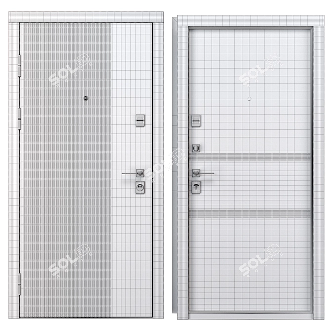  Bulat B-617 Metal Entrance Door 3D model image 4