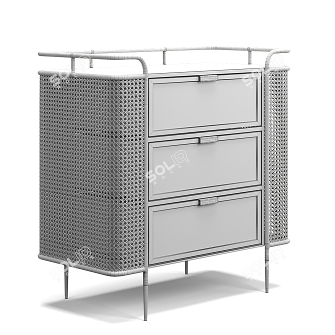 Viennese Mesh Chest Drawer Solution 3D model image 5