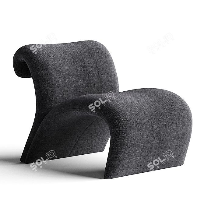 Modern Grey Vignola Chair Design 3D model image 3