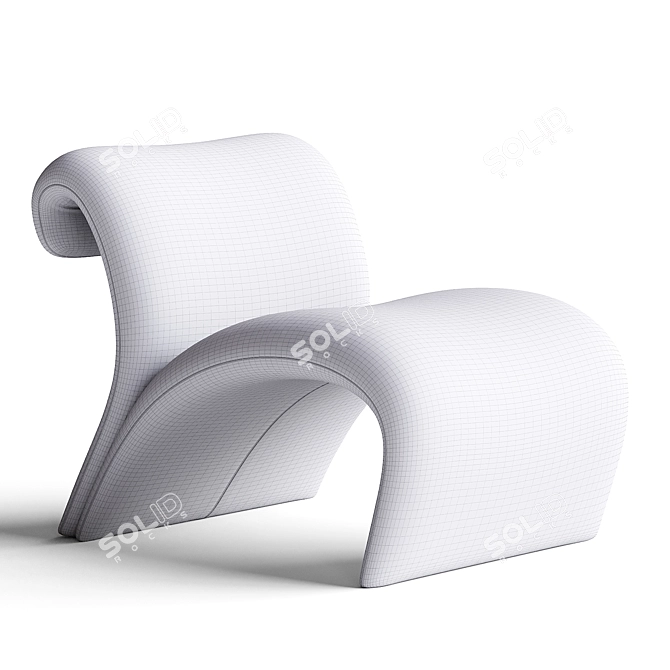 Modern Grey Vignola Chair Design 3D model image 5