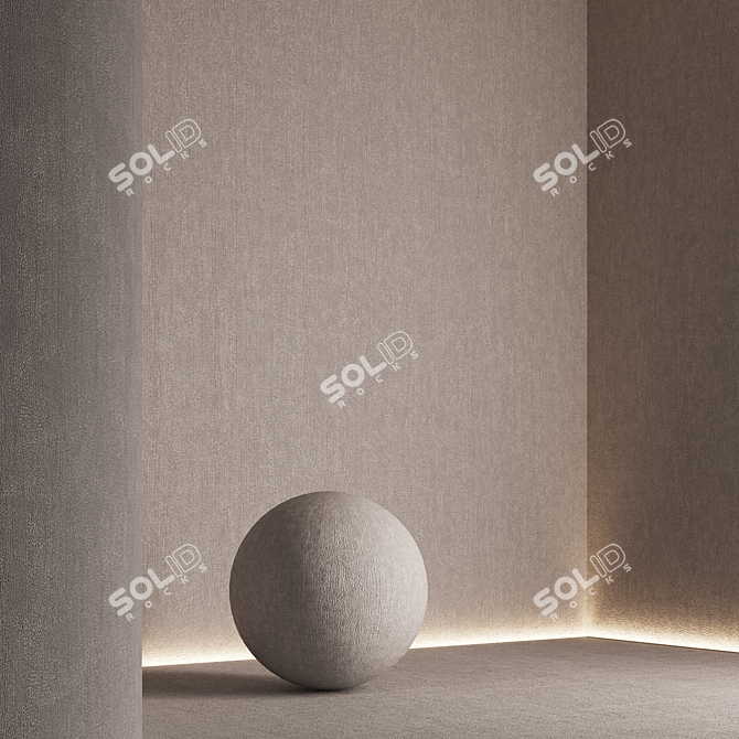 Seamless Textured Decorative Plaster Set 3D model image 2