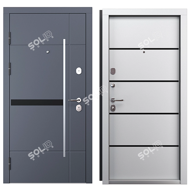 Olymp Bulat Metal Entry Door 3D model image 3