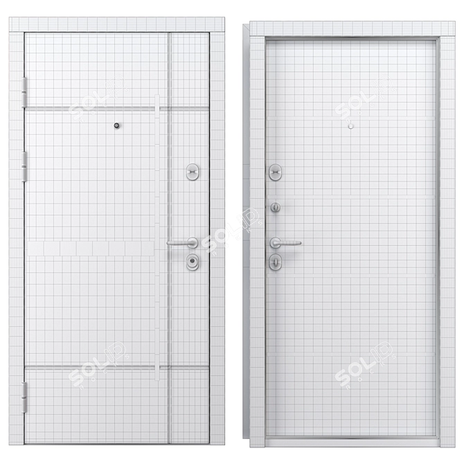 Olymp Bulat Metal Entry Door 3D model image 4