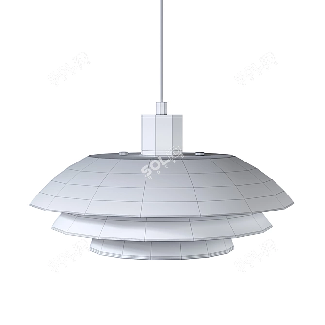 Classic Metal Pendant Light Fixture 3D model image 3