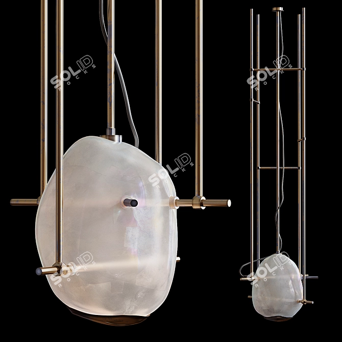 Luxury Vincenzo De Cotiis Chandelier 3D model image 2