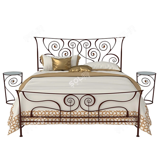 Ciacci Brigitte Bed with 3D Models 3D model image 14