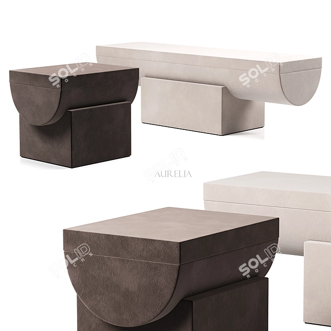 Aurelia Collection: Stylish Seating Set 3D model image 1