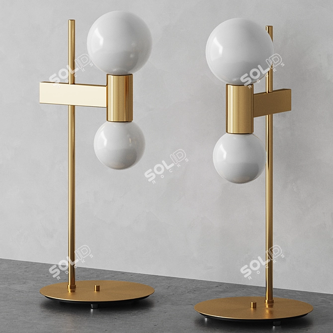 Modern Bubble Table Lamp 50cm 3D model image 6