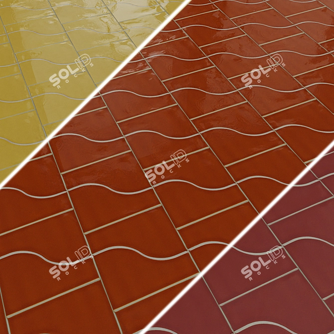 EQUIPE CURVE Ceramic Wall Tiles 3D model image 1