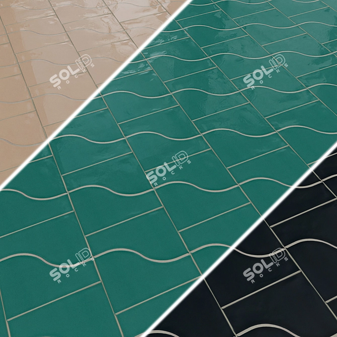 EQUIPE CURVE Ceramic Wall Tiles 3D model image 2