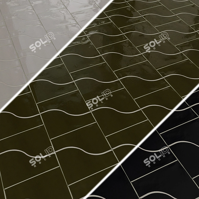 EQUIPE CURVE Ceramic Wall Tiles 3D model image 3