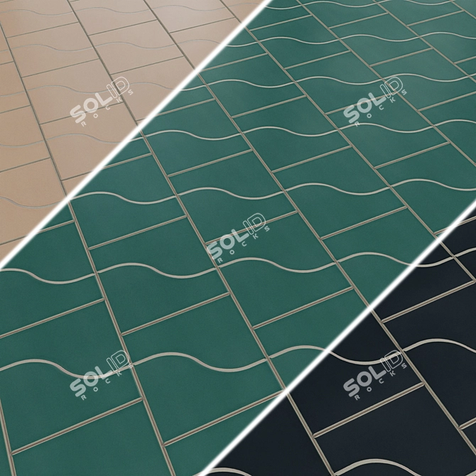 EQUIPE CURVE Ceramic Wall Tiles 3D model image 5