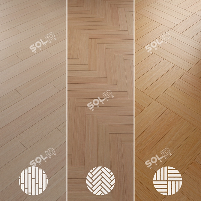 Oak Parquet 094 - Variety Collection 3D model image 2