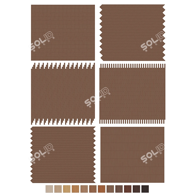 Oak Parquet 094 - Variety Collection 3D model image 7