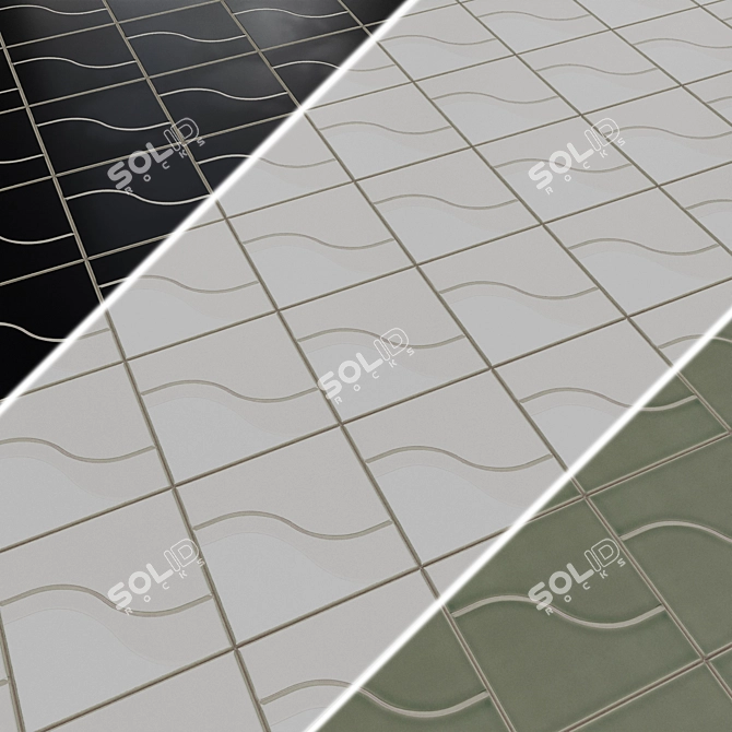 Equipe Curve Ceramic Wall Tiles 3D model image 5