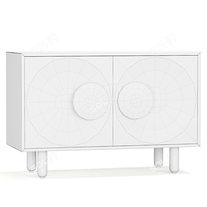 Sleek Bardot Sideboard with Unwrap 3D model image 4