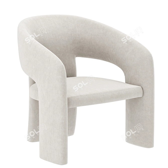 Modern Anise Dining & Occasional Chairs 3D model image 2