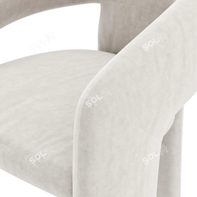 Modern Anise Dining & Occasional Chairs 3D model image 3